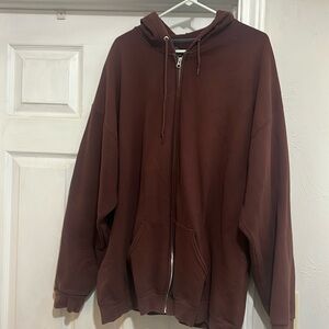 Plain maroon hoodie